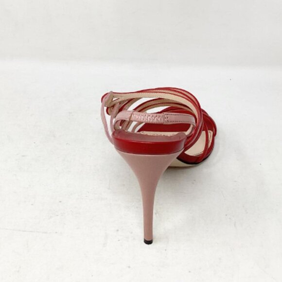 Gucci #6R3U1E Carmine Heels Size 38 - Picture 6 of 7